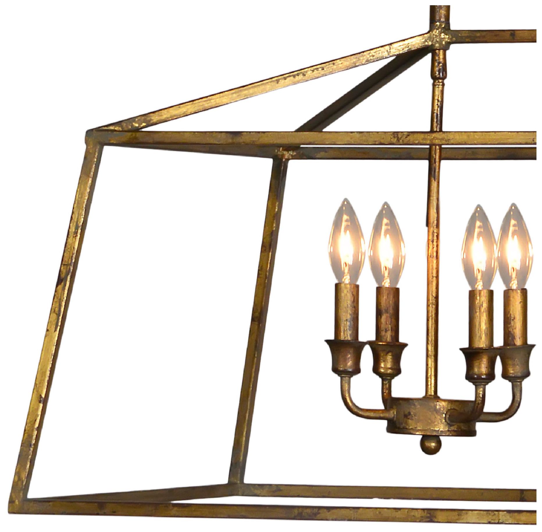 Image 2 Forty West Addie 41.5x17.75x22" Gold Metal Bar Light more views