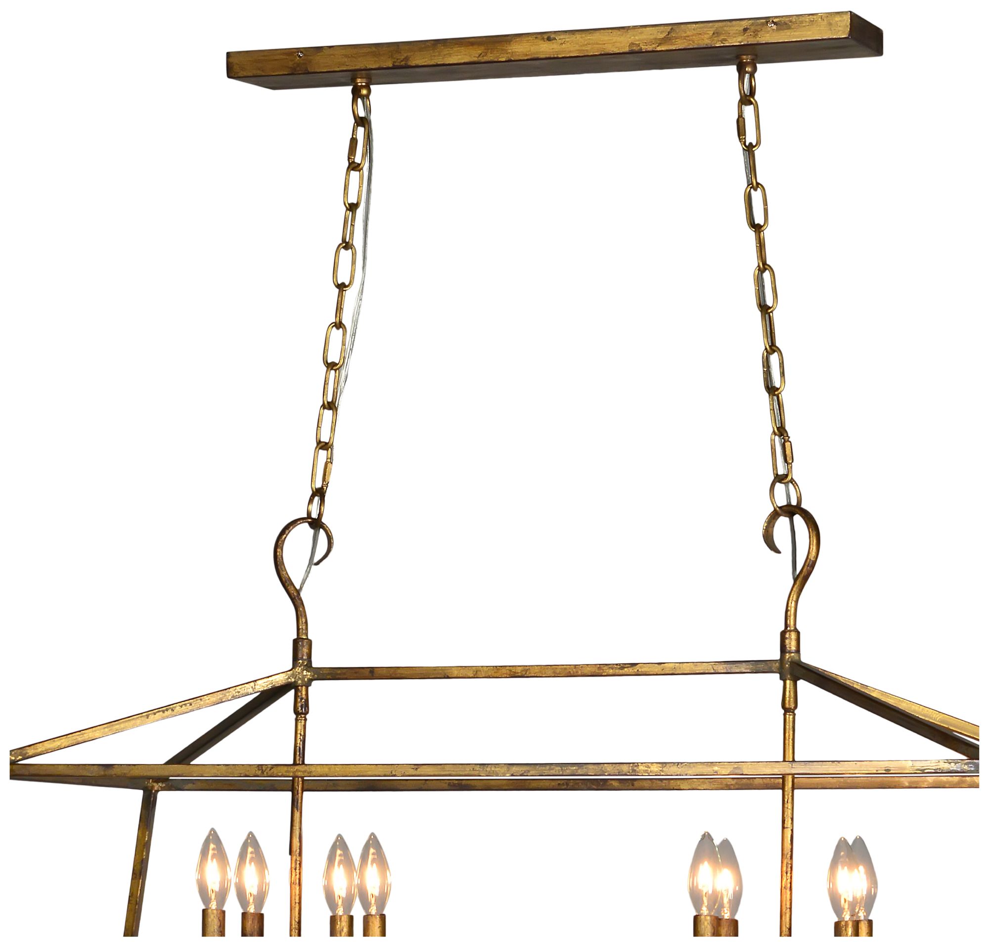 Image 3 Forty West Addie 41.5x17.75x22" Gold Metal Bar Light more views