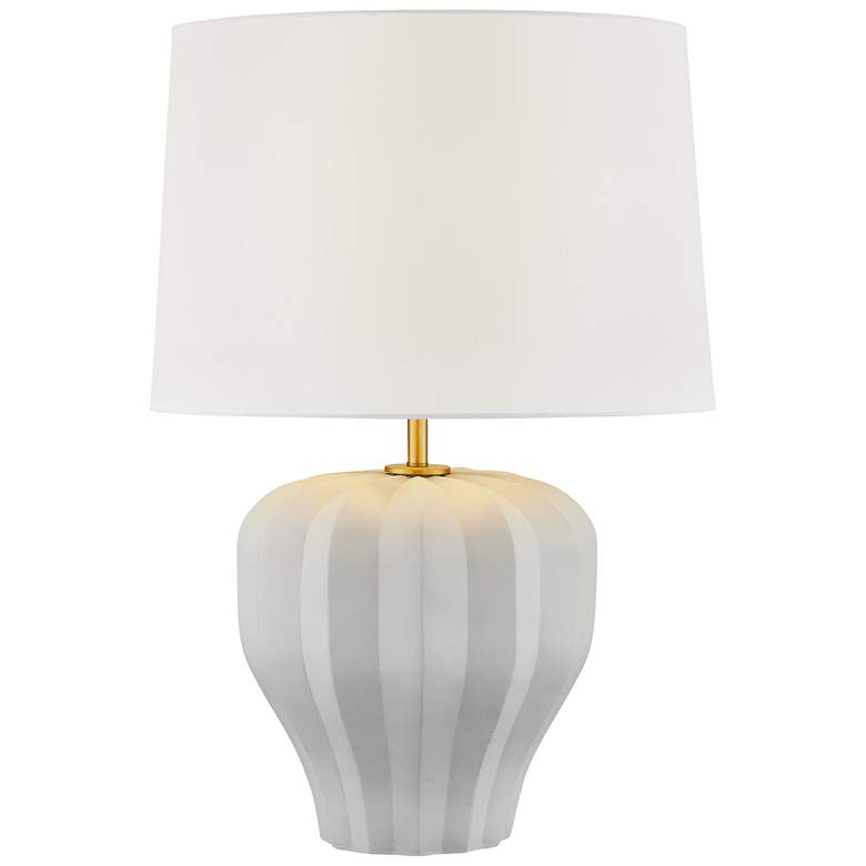 Image 1 Forty West Allison 30" White/Gray Table Lamp