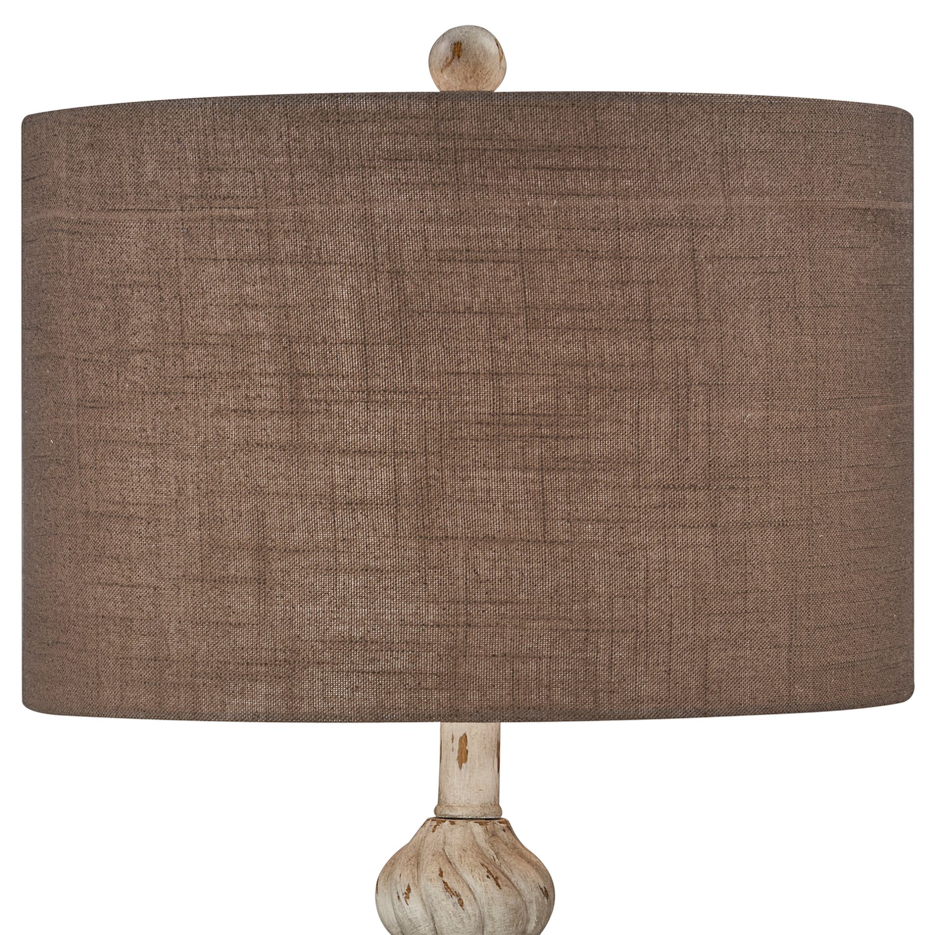 Forty West Amy Distressed Gray Brown Table Lamps Set of 2 - #578T3 ...