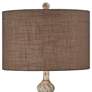 Forty West Amy Distressed Gray Brown Table Lamps Set of 2