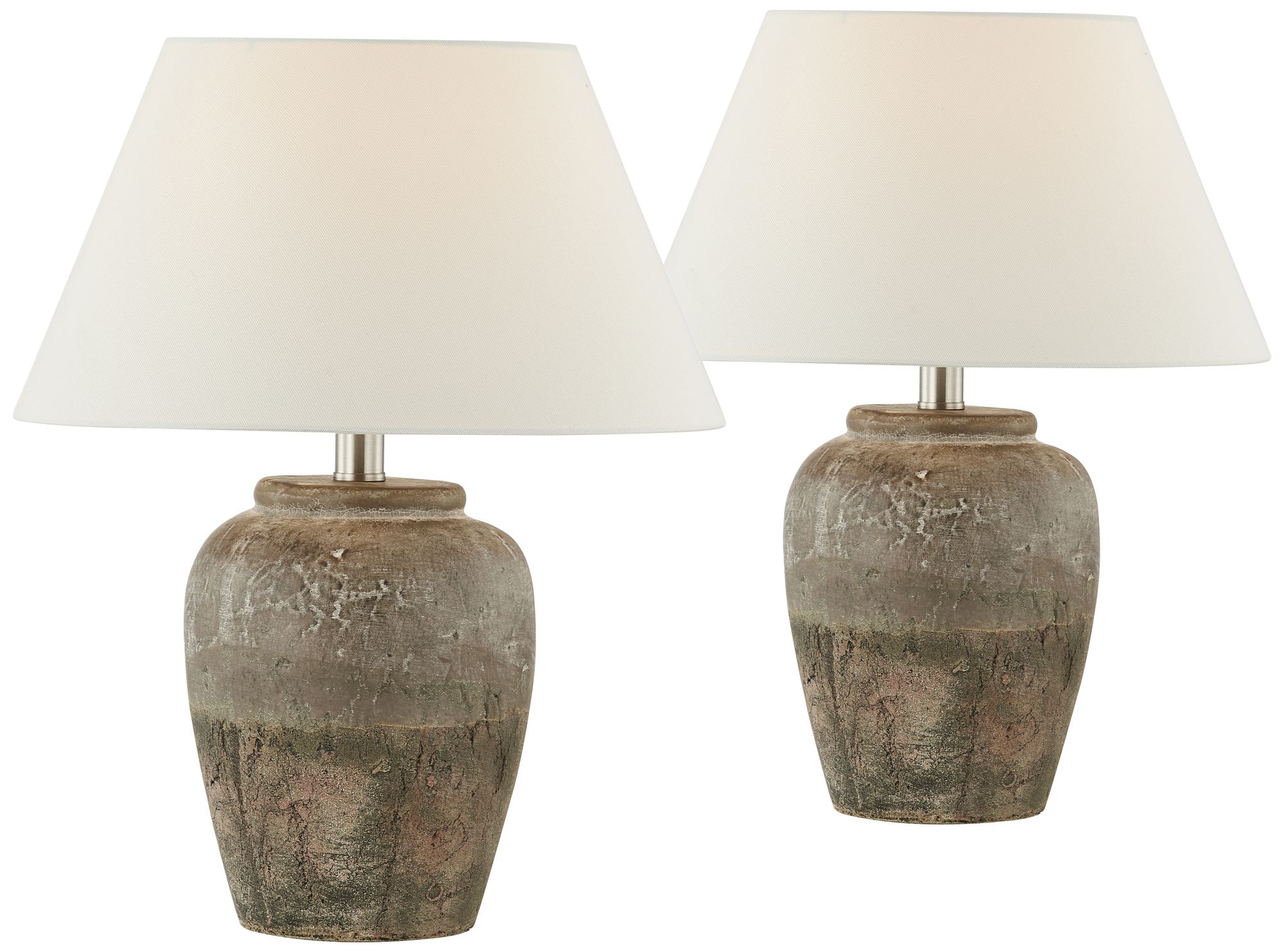 castello aged stone ceramic table lamp