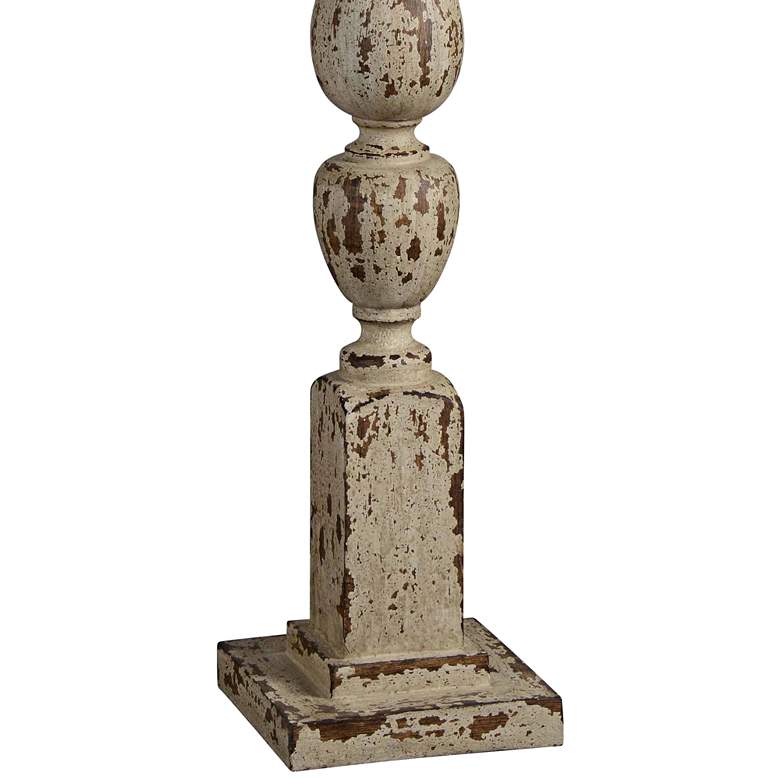 Image 4 Forty West Anderson 66" Rustic White Column Farmhouse Floor Lamp more views