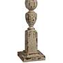 4_Forty West Anderson 66" Rustic White Column Farmhouse Floor Lamp more views
