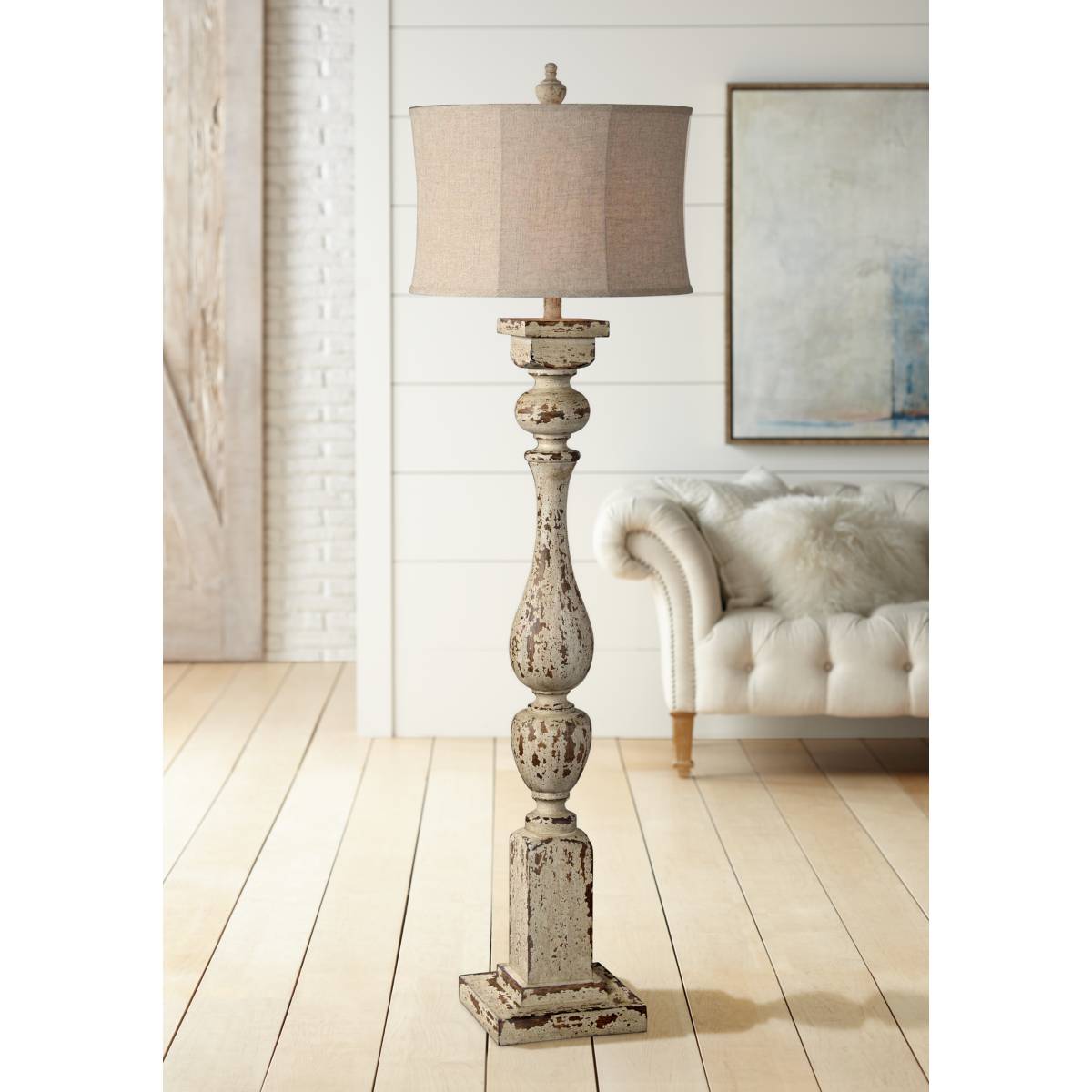 White - Ivory, Rustic - Lodge Floor Lamps | Lamps Plus