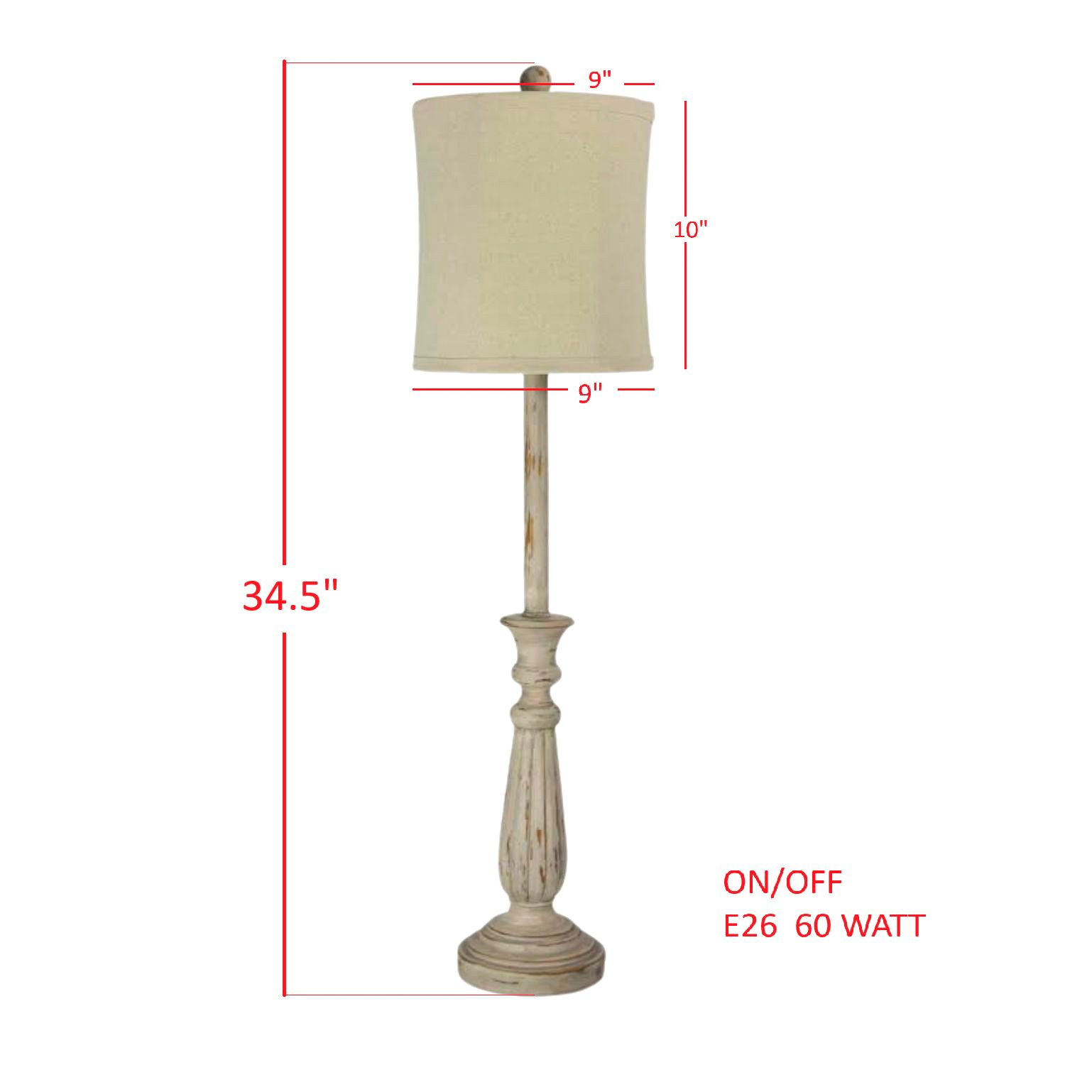 Image 4 Forty West Arabelle 34.5" Candlestick Table Lamp Set of 2 more views