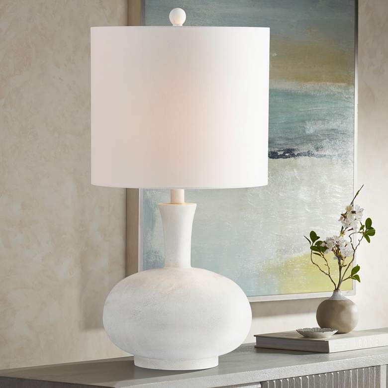 Image 1 Forty West Ashlen 32" Modern Gray Table Lamp