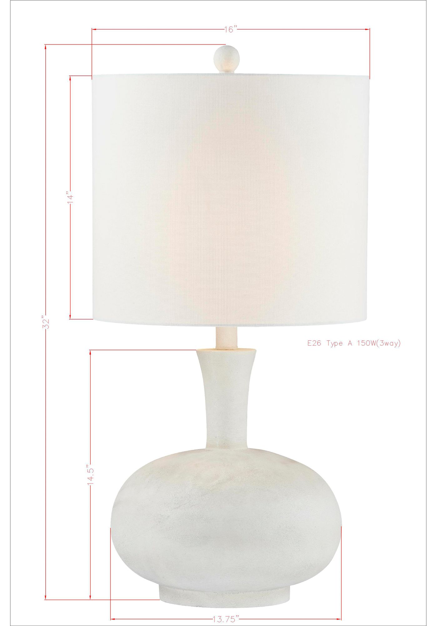 Image 5 Forty West Ashlen 32" Modern Gray Table Lamp more views