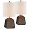 Forty West Barden Brown Table Lamps Set of 2