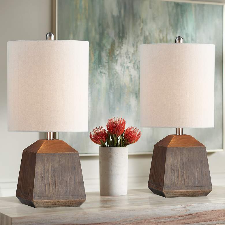 Image 1 Forty West Barden Brown Table Lamps Set of 2