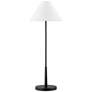 1_Forty West Barry 32" High Black Finish Metal Buffet Table Lamp