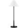 Forty West Barry 32" High Black Finish Metal Buffet Table Lamp