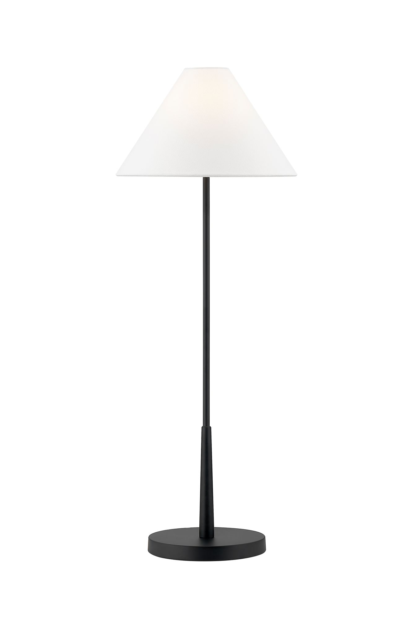 Image 2 Forty West Barry 32" High Black Finish Metal Buffet Table Lamp more views