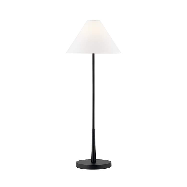 Image 2 Forty West Barry 32" High Black Finish Metal Buffet Table Lamp more views