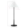 3_Forty West Barry 32" High Black Finish Metal Buffet Table Lamp more views