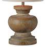 4_Forty West Beane 29" High Washed Wood Finish Table Lamps Set of 2 more views