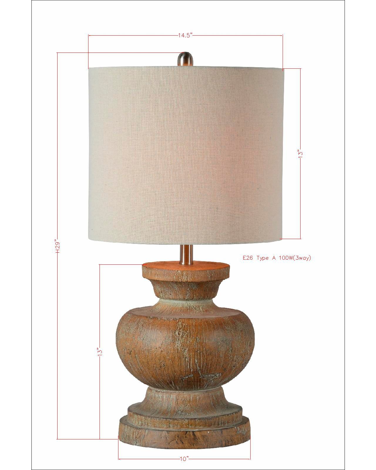Image 5 Forty West Beane 29" High Washed Wood Finish Table Lamps Set of 2 more views
