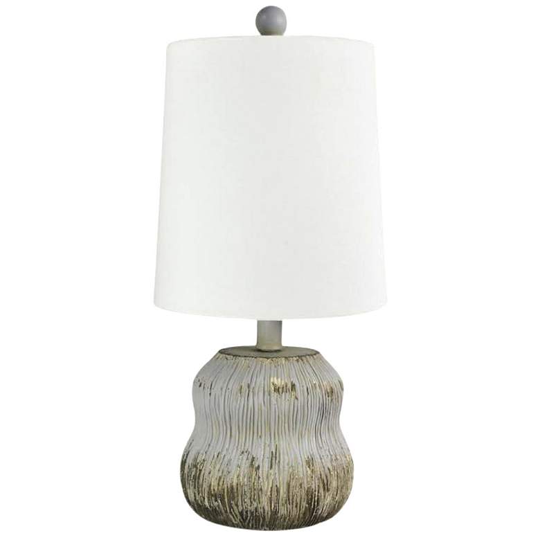 Image 1 Forty West Beasley 19" Resin Table Lamp Set, Blue and Cream