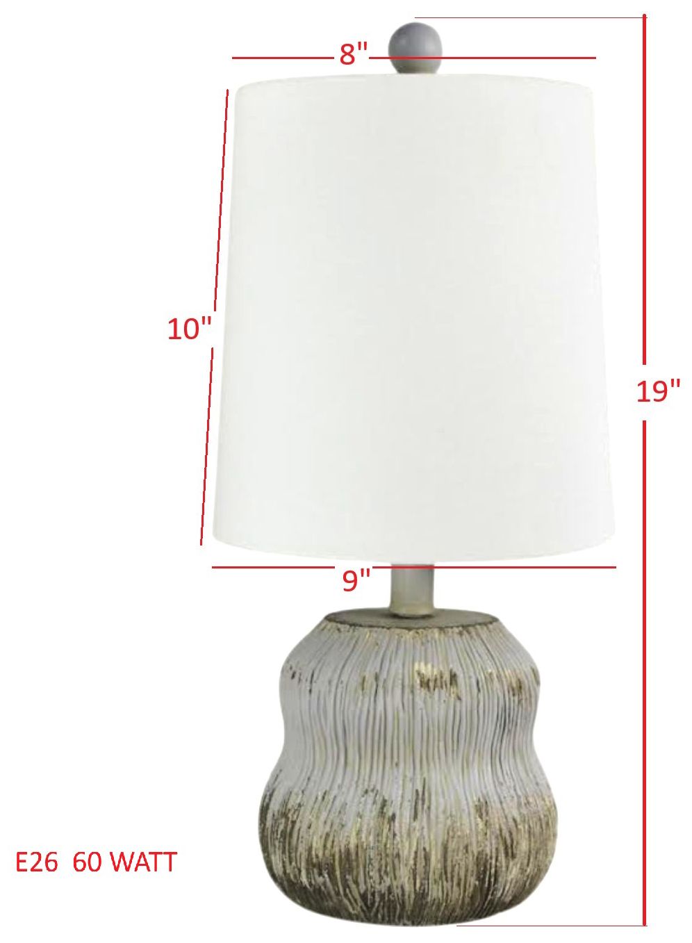 Image 2 Forty West Beasley 19" Resin Table Lamp Set, Blue and Cream more views