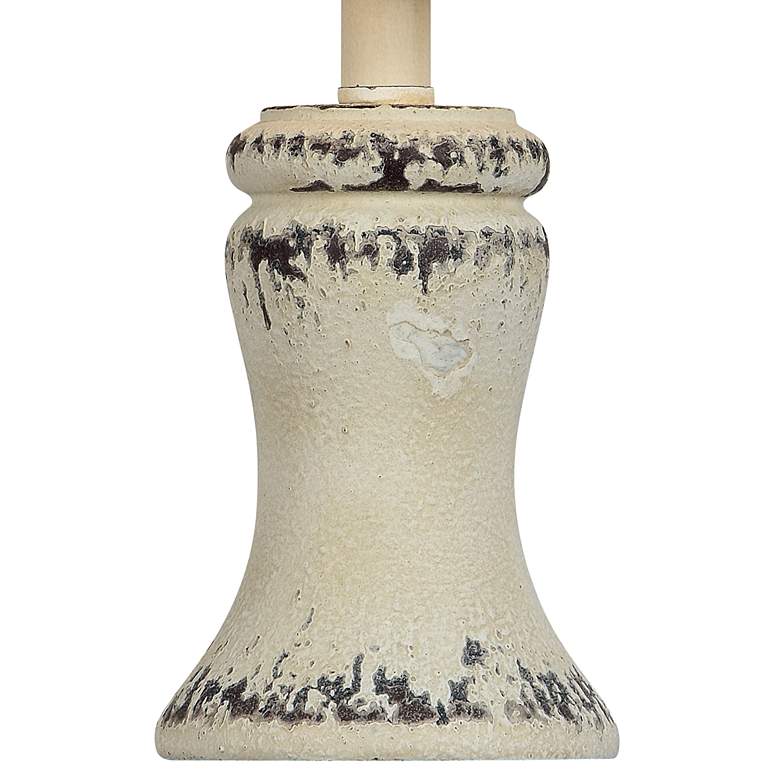 Image 3 Forty West Bellamy 14" Distressed Cream Accent Table Lamps Set of 2 more views