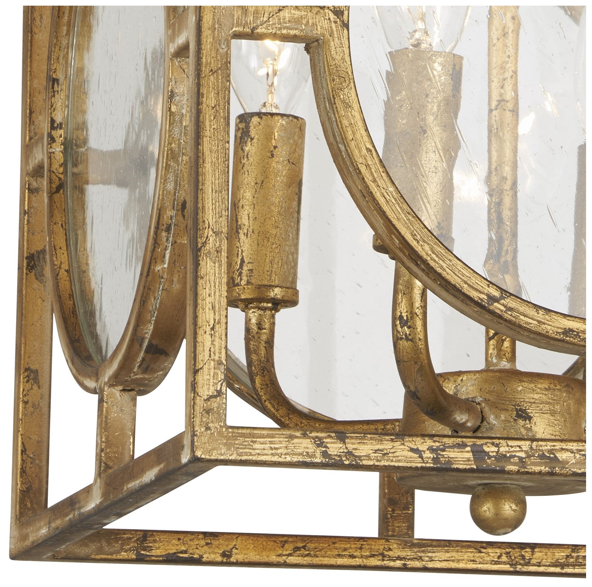 Image 3 Forty West Berlin 10x16" Metal + Glass Semi-Flush/Convertible more views