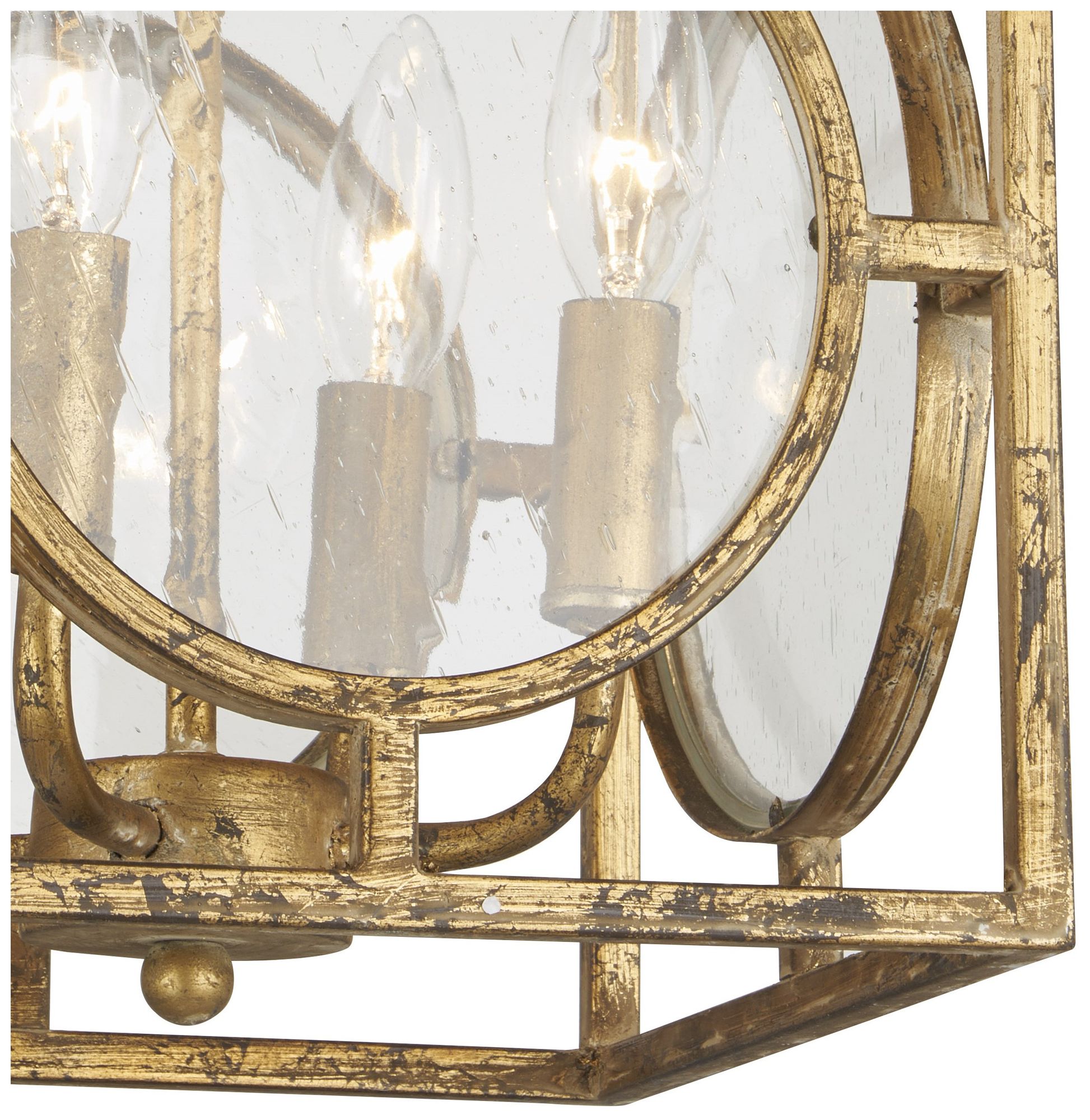 Image 5 Forty West Berlin 10x16" Metal + Glass Semi-Flush/Convertible more views