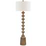 Forty West Bianca 66" High Stacked Orb Faux Wood Modern Floor Lamp
