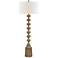 Forty West Bianca 66" High Stacked Orb Faux Wood Modern Floor Lamp