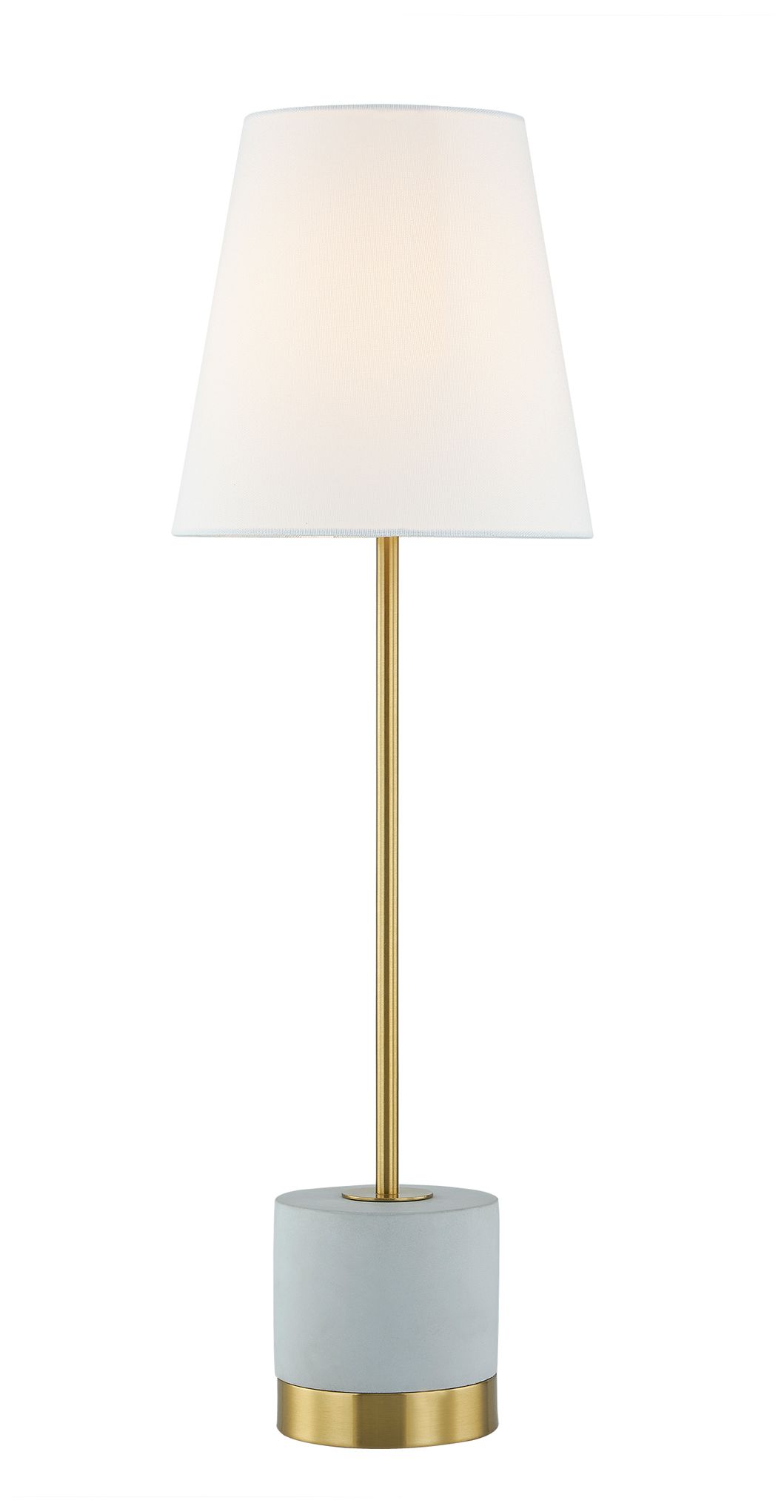 Image 2 Forty West Billie 28" Marble + Metal Buffet Lamp more views