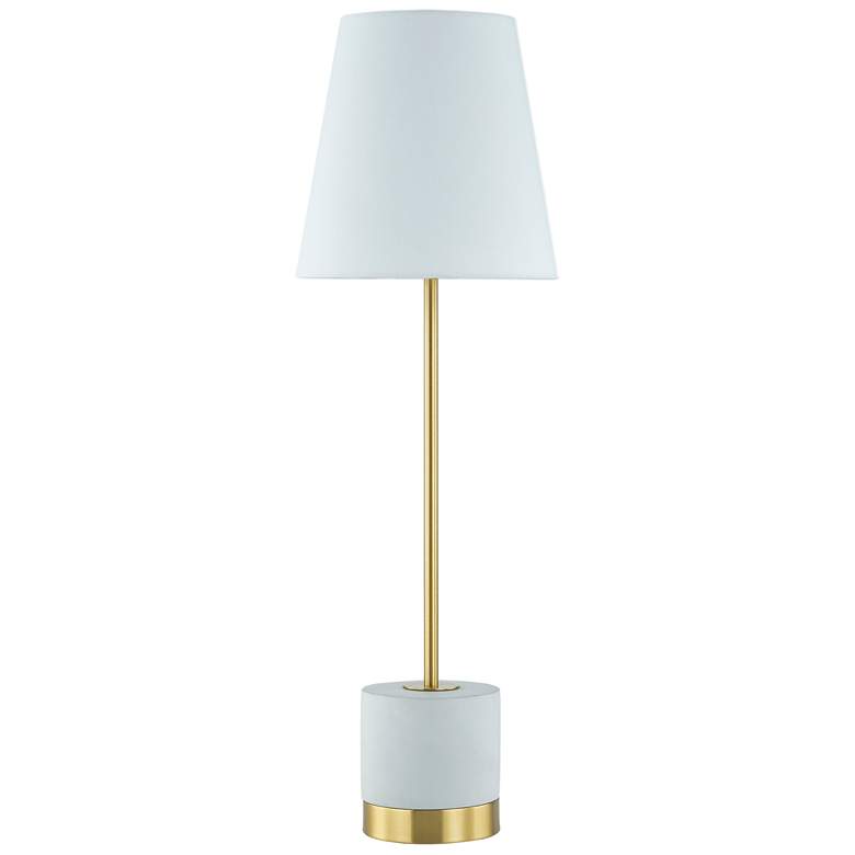 Image 1 Forty West Billie 28" Marble + Metal Buffet Lamp