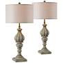 Forty West Birdie Antique Blue Table Lamps Set of 2