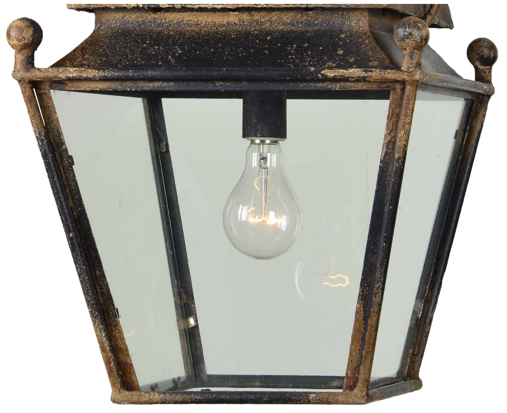 Image 2 Forty West Bishop 14.25x25.5" Metal and Glass Pendant more views