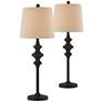 Forty West Brandon 33" Black Buffet Table Lamps Set of 2