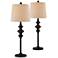 Forty West Brandon 33" Black Buffet Table Lamps Set of 2