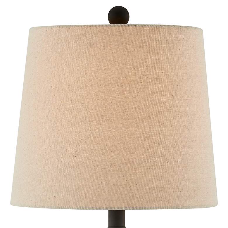 Image 3 Forty West Brandon 33" Black Buffet Table Lamps Set of 2 more views