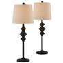 Forty West Brandon Black Buffet Table Lamps Set of 2
