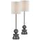Forty West Brantley Gray Buffet Table Lamps Set of 2