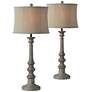 Forty West Buchanan Gray Wash Table Lamps Set of 2