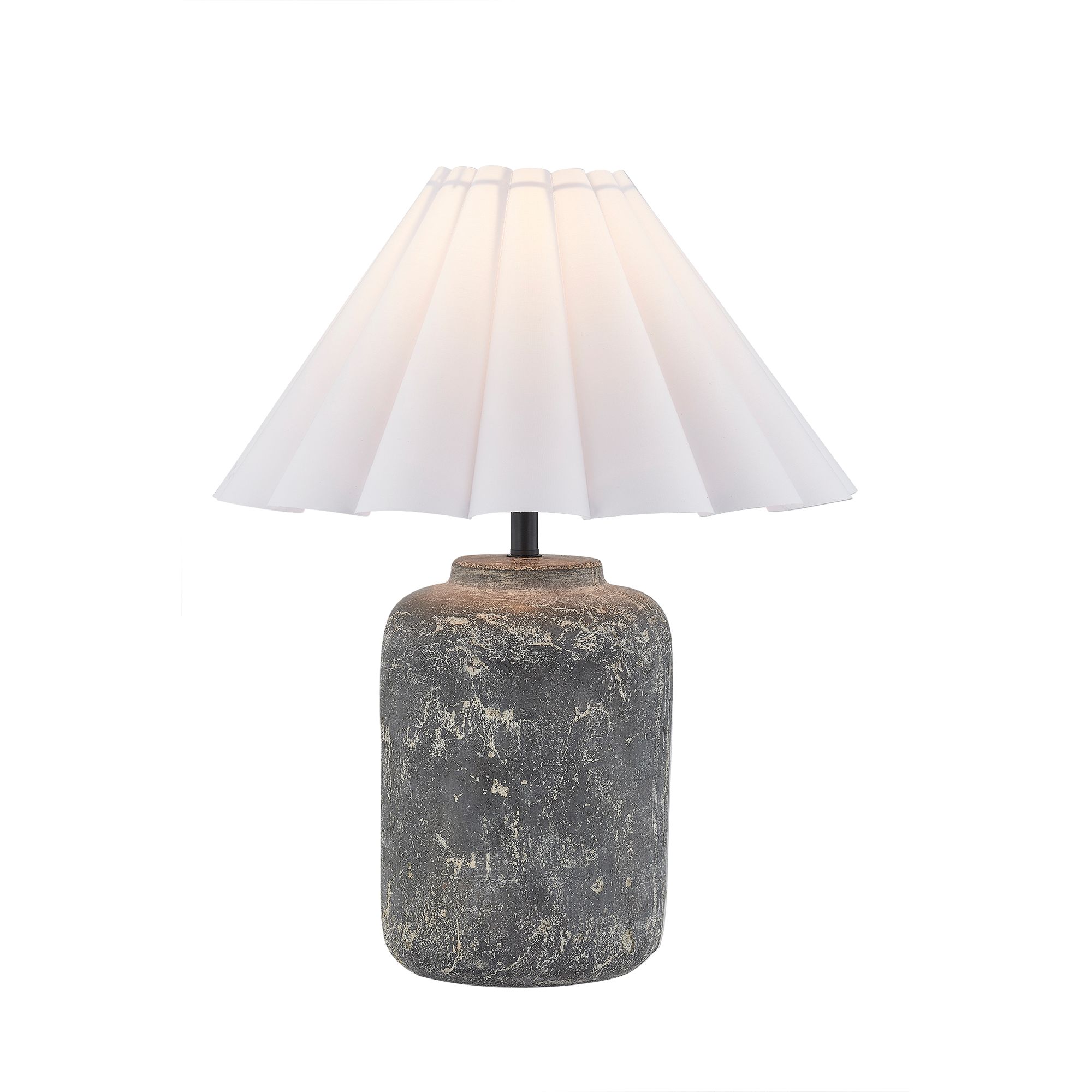 Image 2 Forty West Burbank 22.5" Gray Ceramic Table Lamp more views
