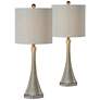 Forty West Callie Weathered Light Gray Table Lamps Set of 2