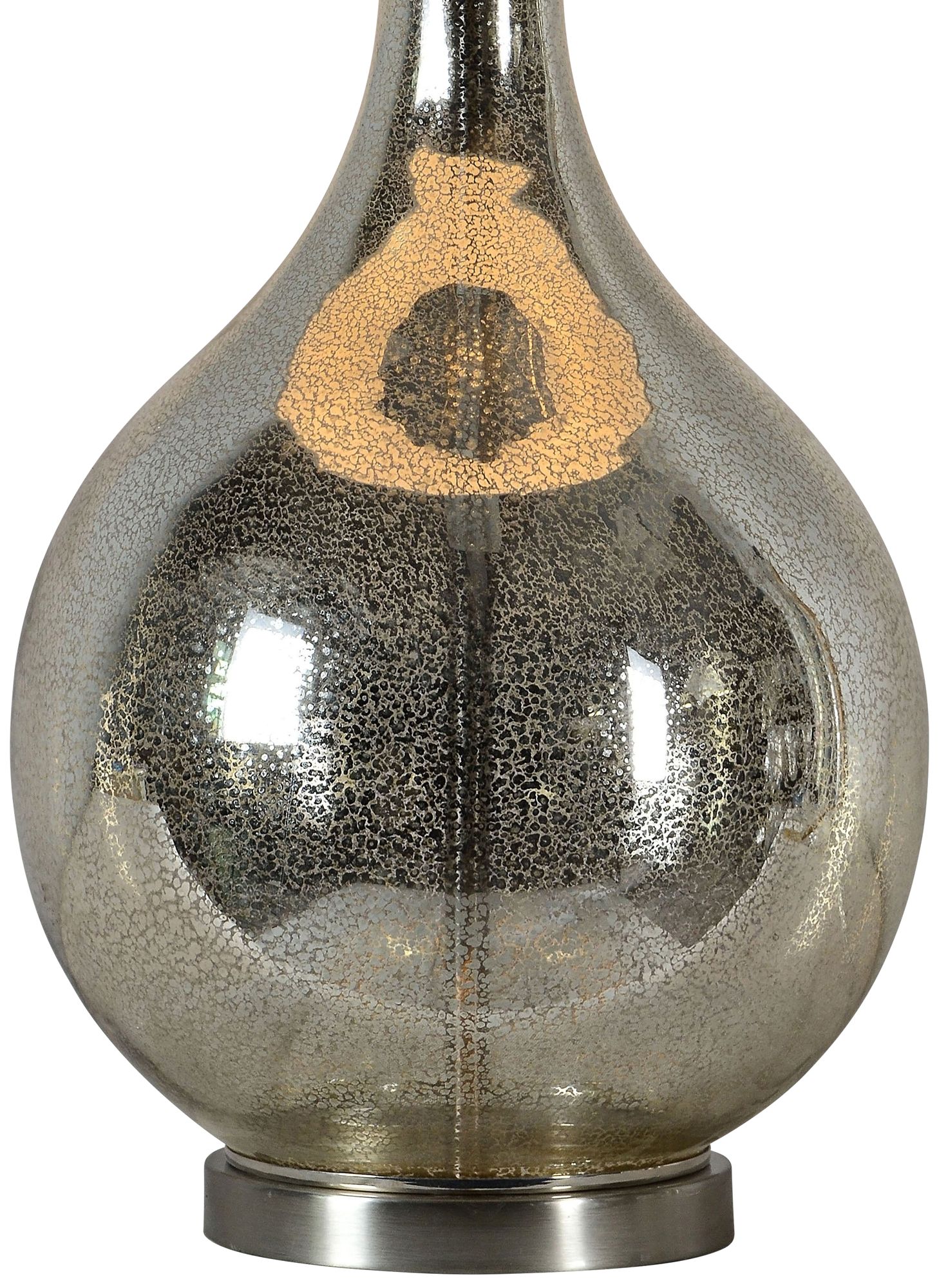 Image 3 Forty West Candace 35" High Modern Gourd Mercury Glass Table Lamp more views