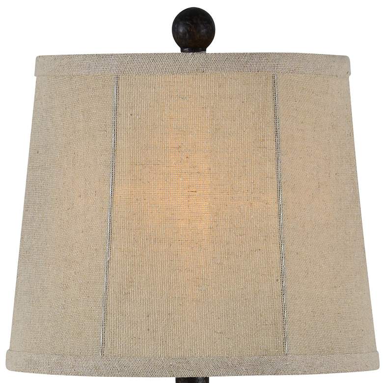 Image 2 Forty West Carlton 32" High Antique Black Buffet Table Lamps Set of 2 more views
