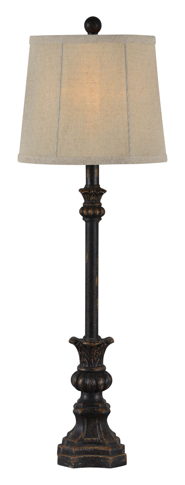 Image 6 Forty West Carlton 32" High Antique Black Buffet Table Lamps Set of 2 more views