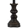 Forty West Carlton Antique Black Buffet Table Lamps Set of 2