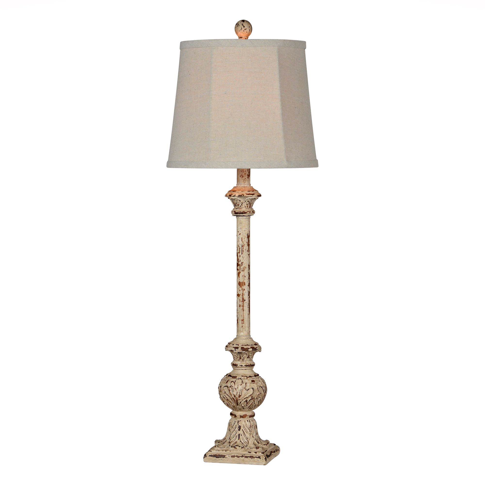 Image 6 Forty West Carson 32" High Antique White Buffet Table Lamps Set of 2 more views