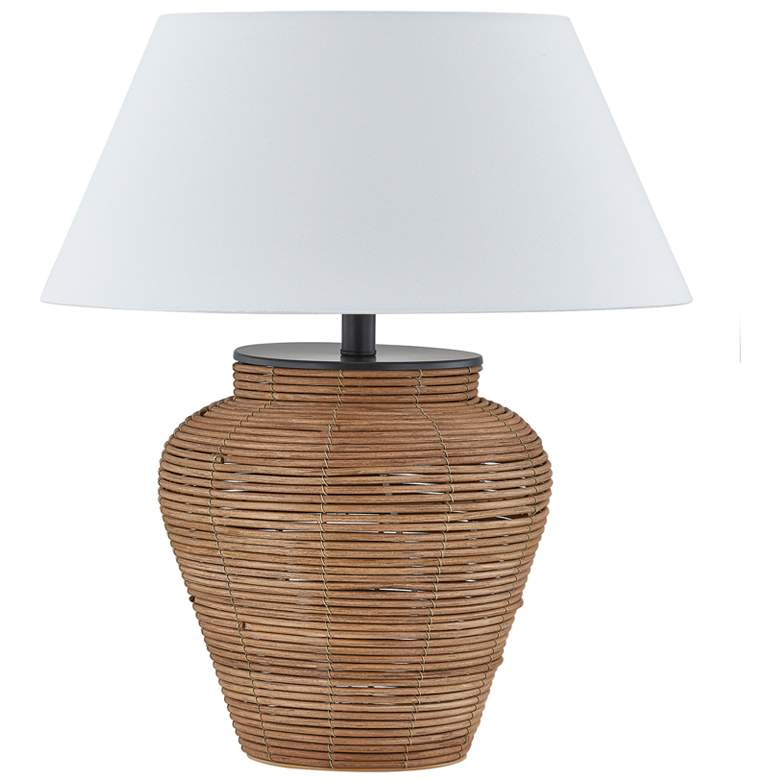 Image 1 Forty West Catherine 22" Rattan Table Lamp