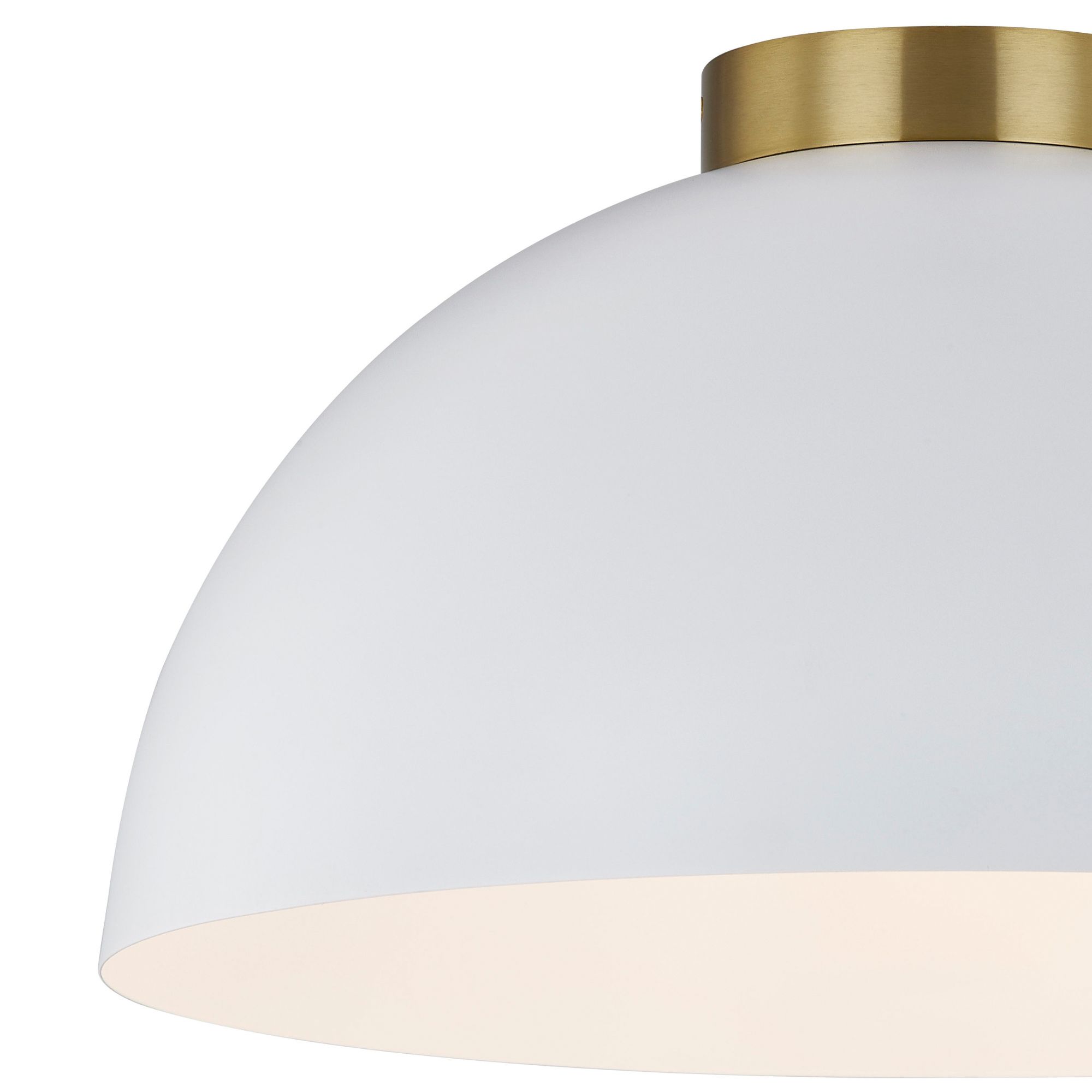 Image 4 Forty West Chanel 19.75x10.75" Metal Flush Mount more views