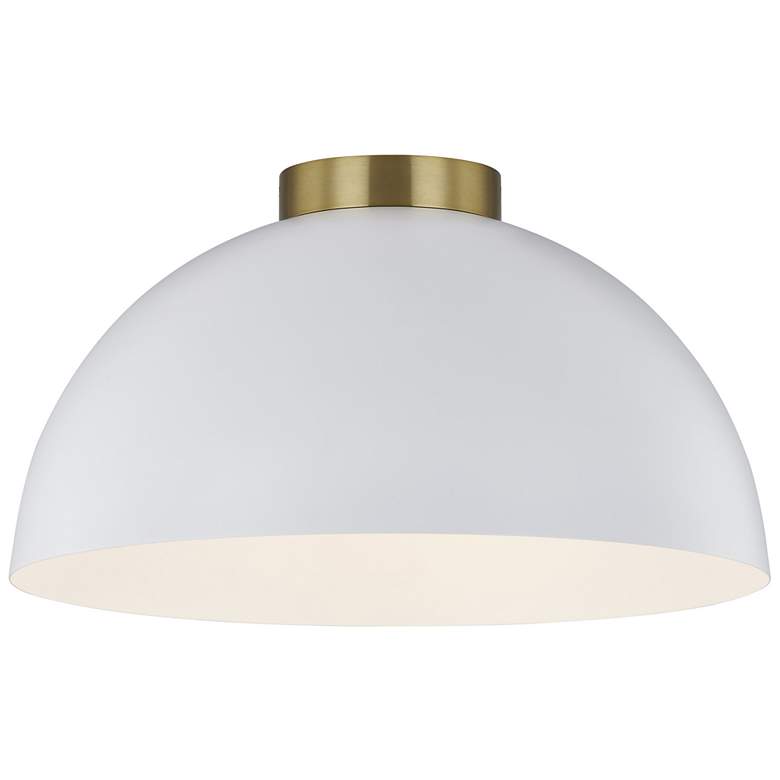 Image 2 Forty West Chanel 19.75x10.75" Metal Flush Mount more views