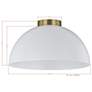3_Forty West Chanel 19.75x10.75" Metal Flush Mount more views