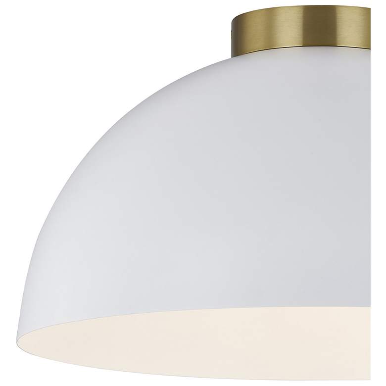 Image 4 Forty West Chanel 19.75x10.75" Metal Flush Mount more views